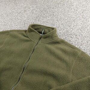 Orvis Jacket Mens Small Green Fleece Full Zip Sweater Outdoor Hiking Casual Warm
